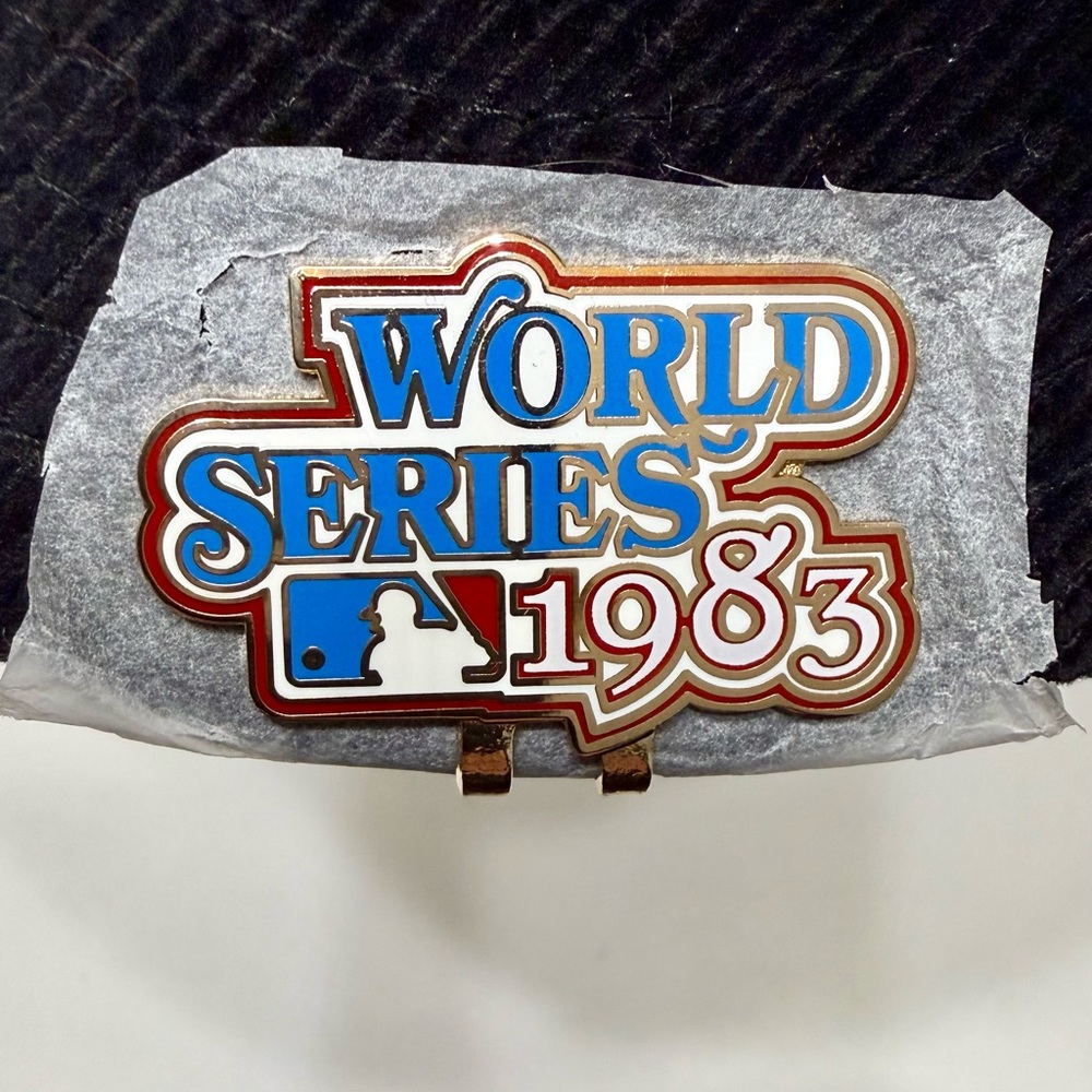 New Era Baltimore Orioles 59Fifty Corduroy Hat Cream 1983 World Series Pin NWTA6 - Picture 6 of 9